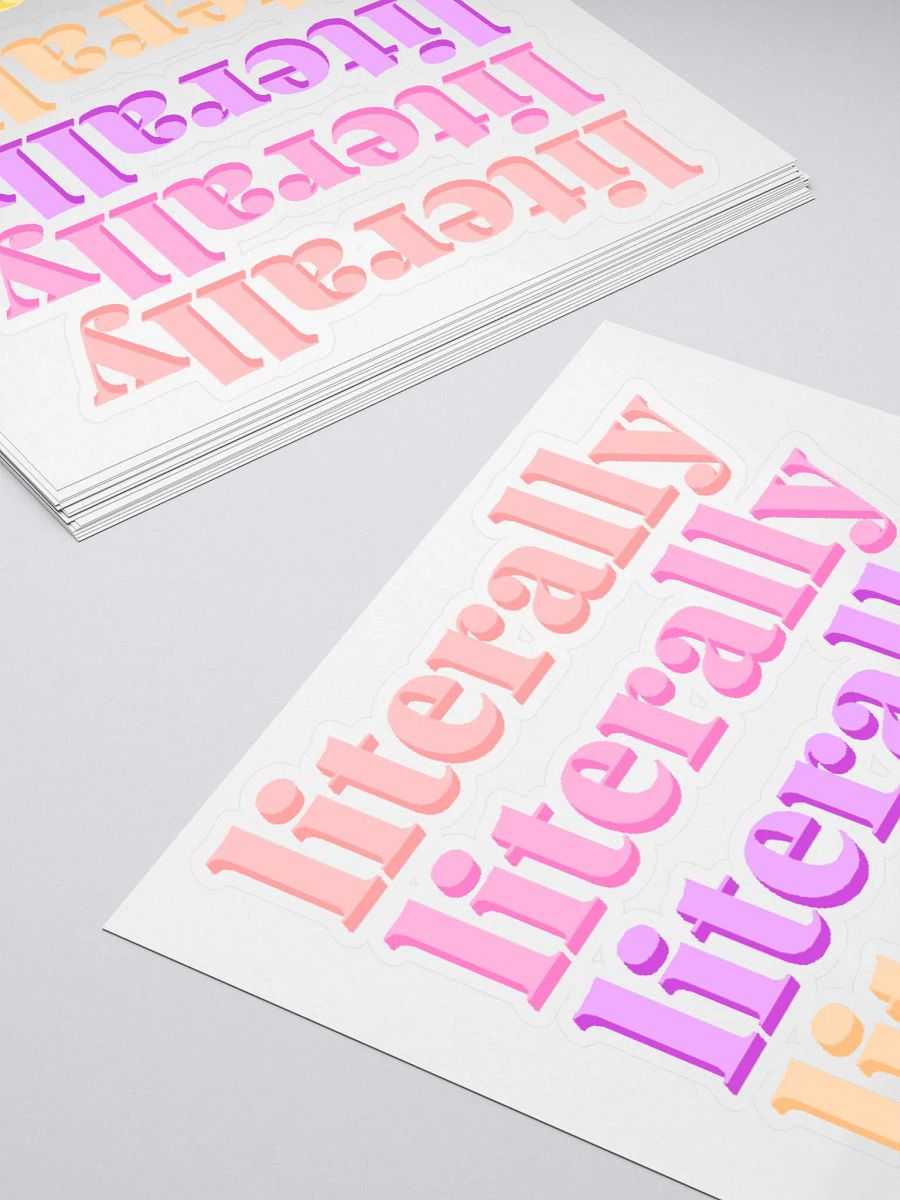 Literally Sticker - Multi product image (10)