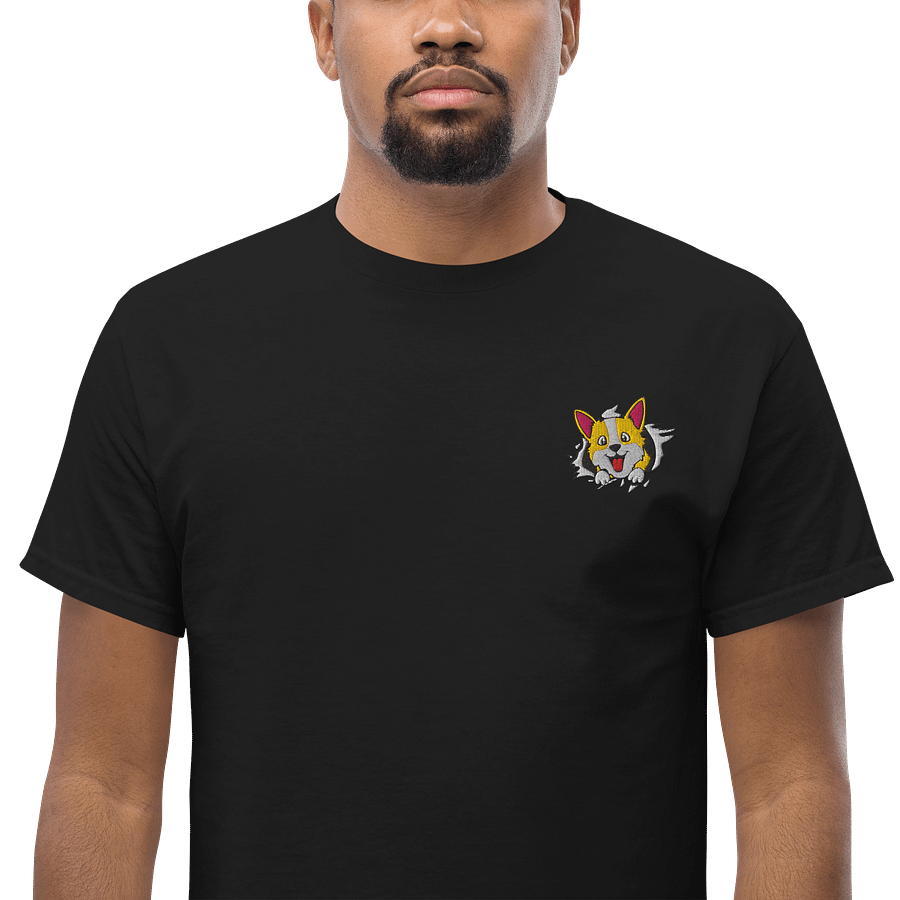 Embroidered Corgi coming out of T-Shirt product image (2)