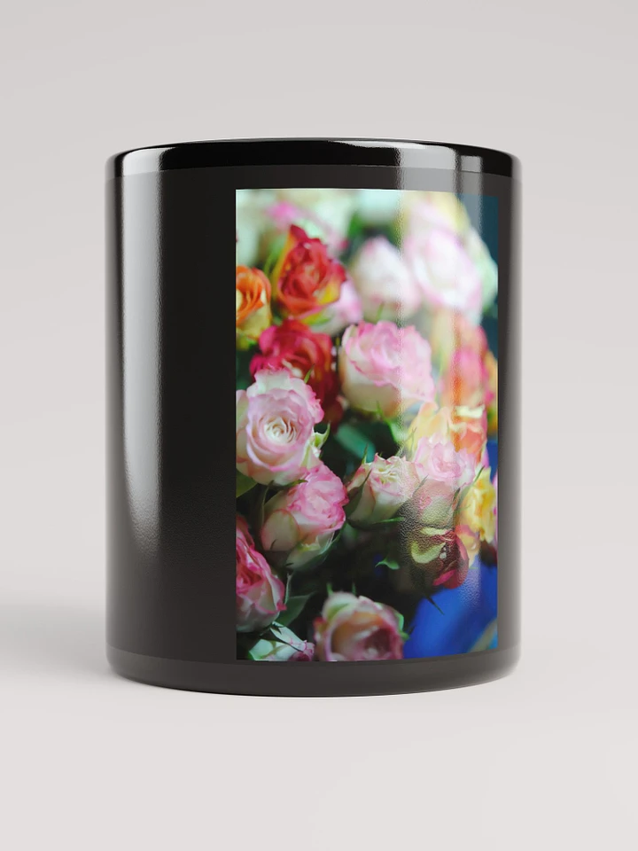 Flowers 260 Black Coffee Mug product image (1)