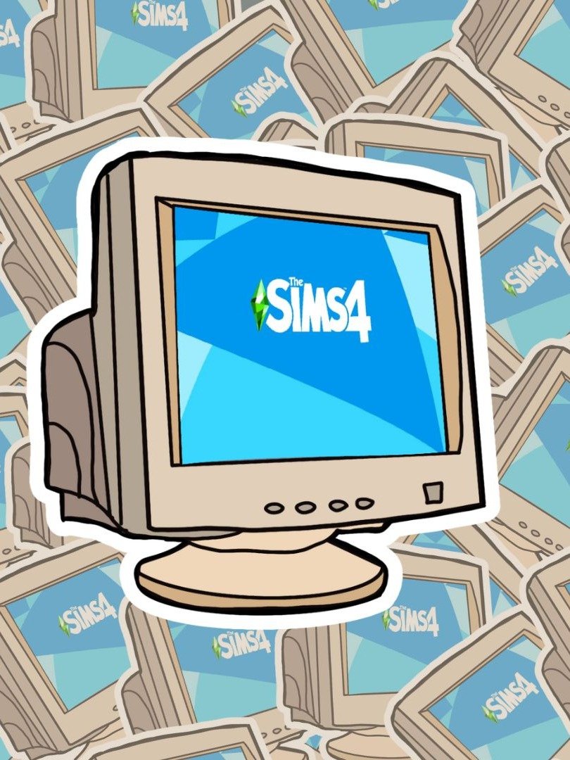 Sims 4 Retro Gamer Sticker product image (1)