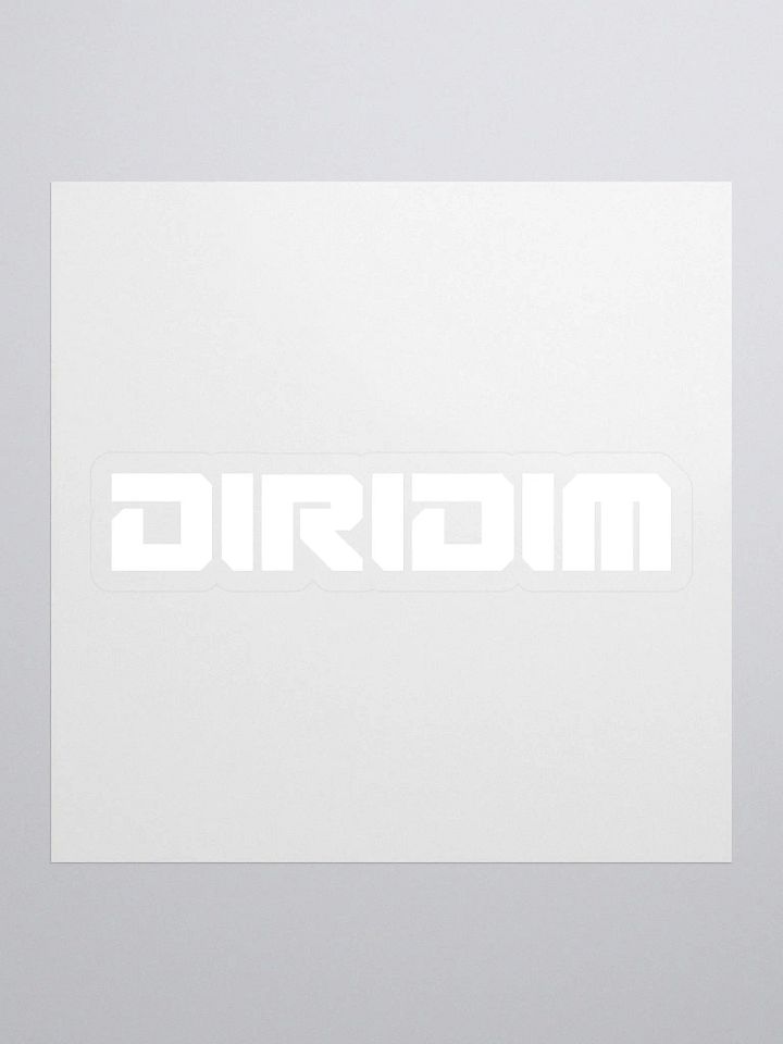 DIRIDIM (white logo) Sticker product image (1)
