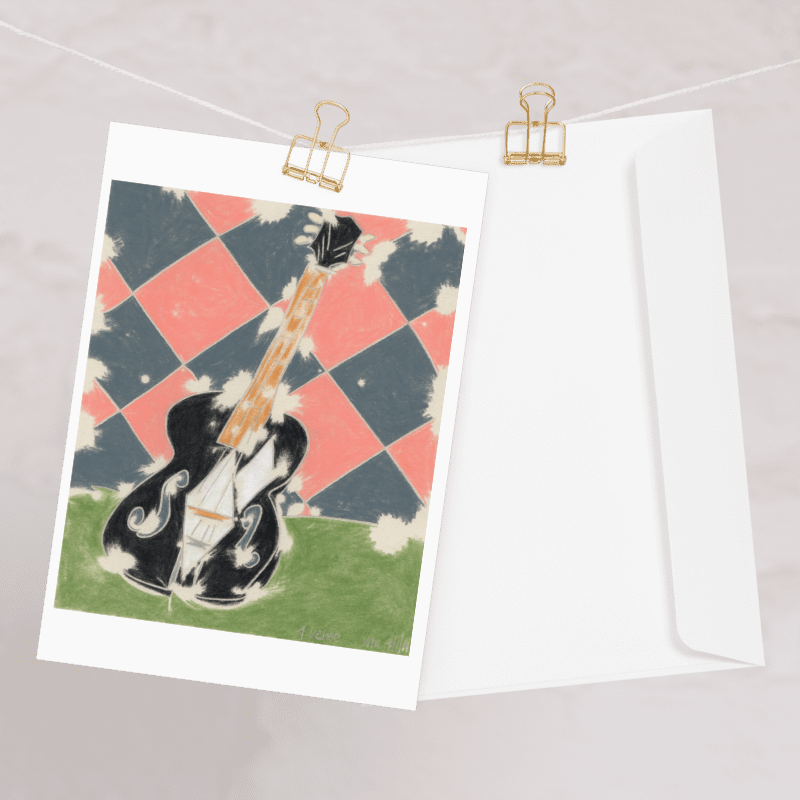 Renee's Guitar Greeting Card product image (1)