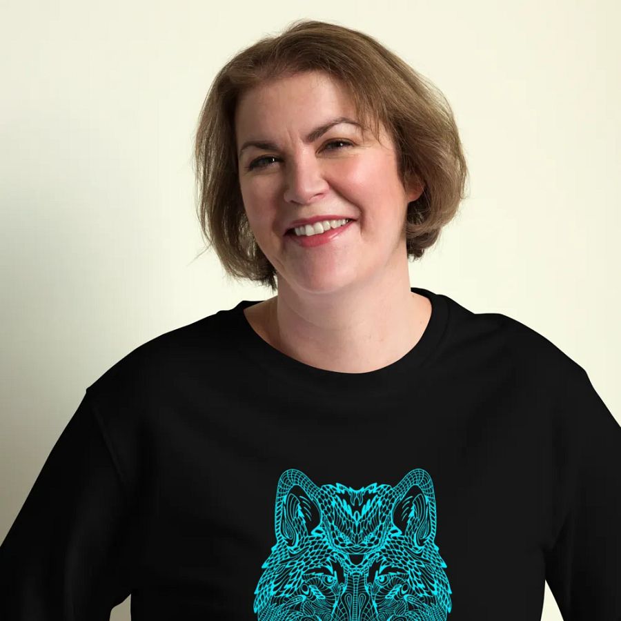 Mystic Wolf Organic Sweatshirt product image (12)
