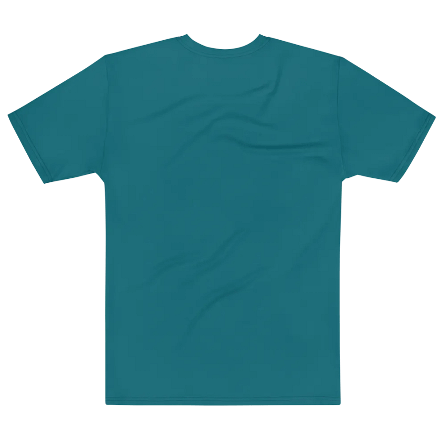 Plain Teal Blue True Summer Men's Crewneck Polyester Heavyweight Premium T-Shirt by Treasure Pie product image (7)