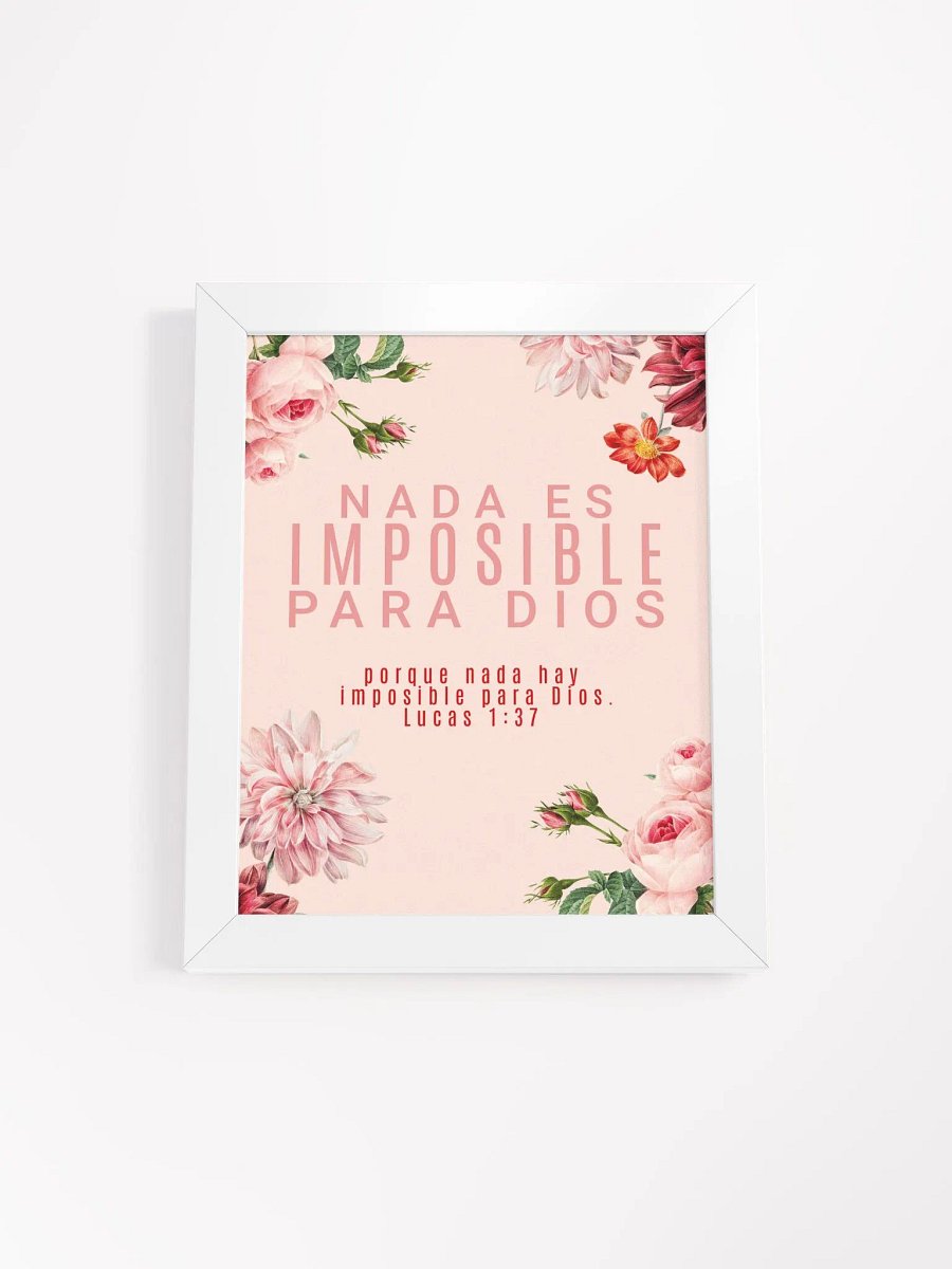 Divine Floral Encouragement Matte Poster product image (82)