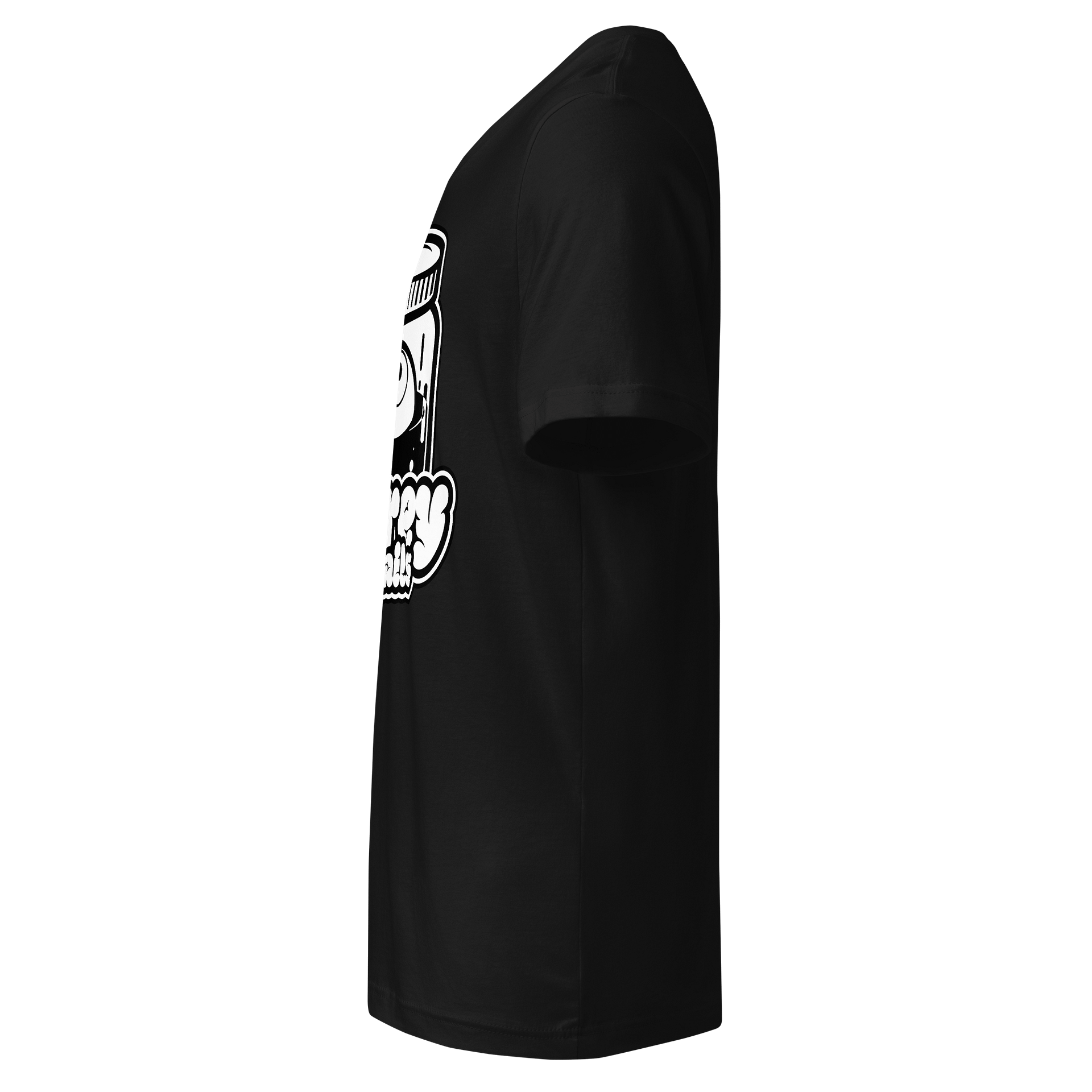 Full Logo B+W - Bella+Canvas Short Sleeve V-Neck Jersey T-Shirt product image (6)