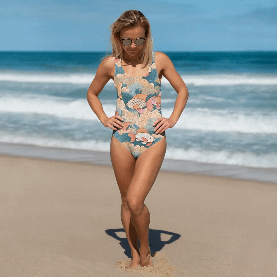 Traditional Japanese Fish Swimsuit product image (3)