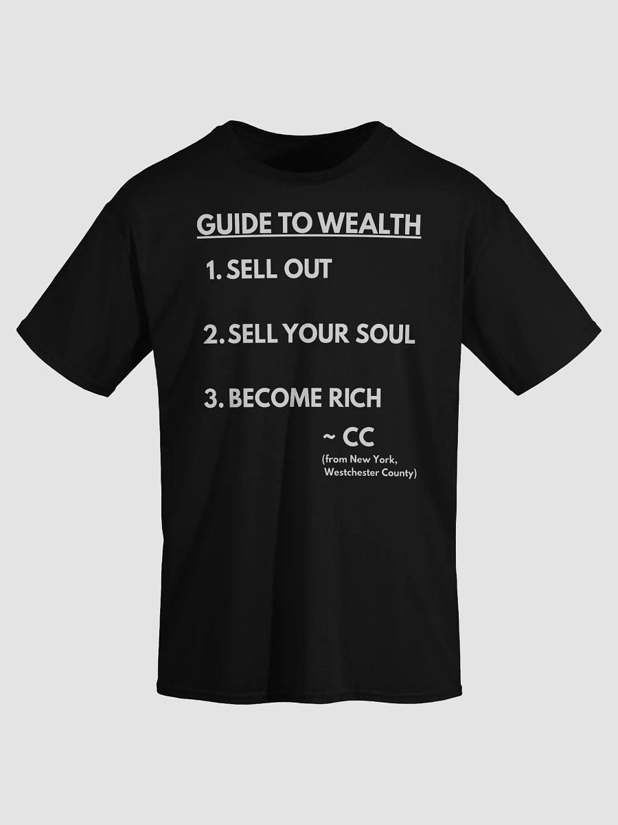 💸 CC’s Guide to Wealth T-Shirt – Westchester Wisdom product image (11)