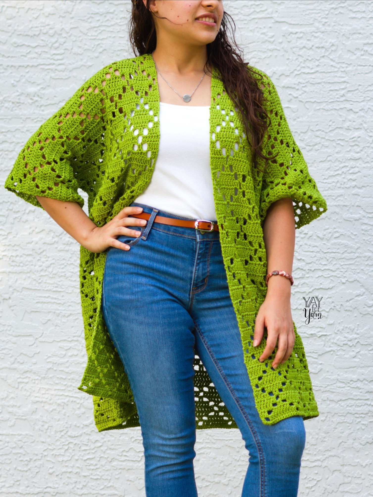Diamond Cardigan - PDF Crochet Pattern & Video Tutorial product image (2)