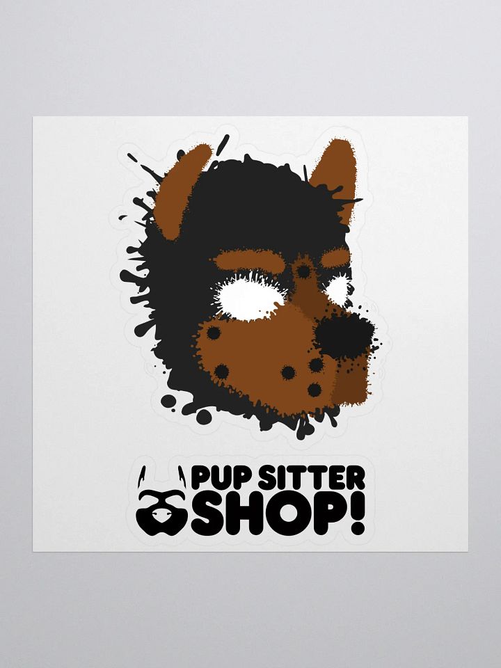 Pup Splatter Sticker - Brown product image (1)