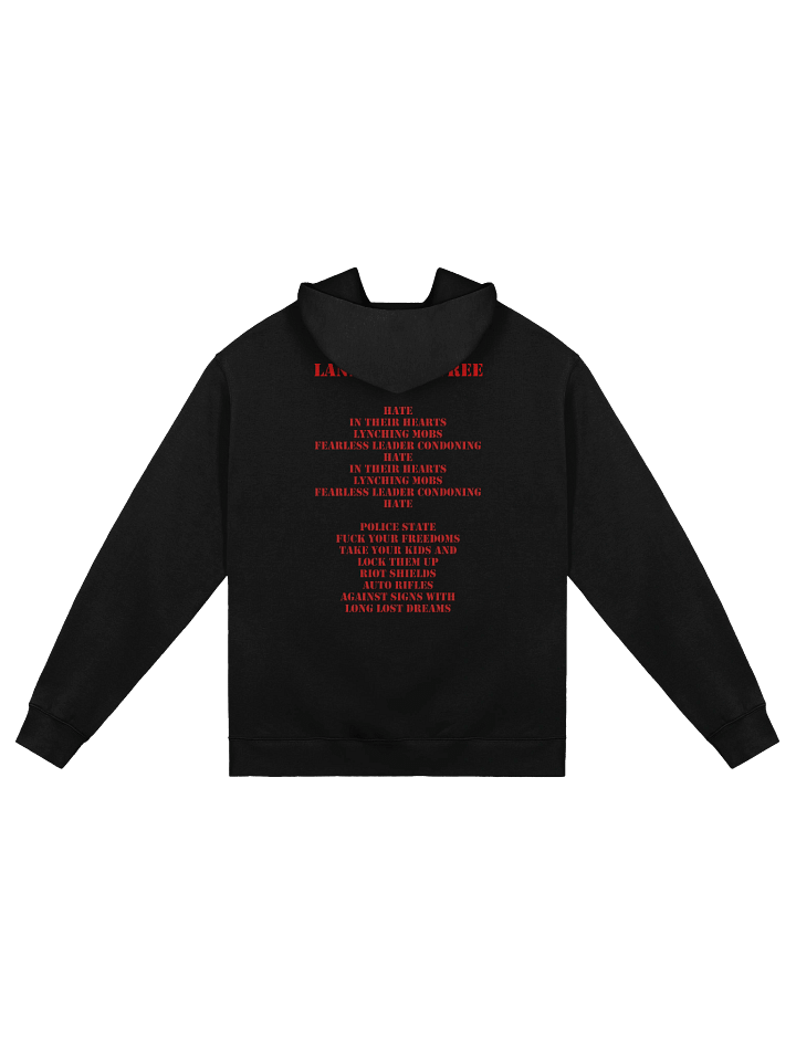 Oversized "Land of the Free" lyric hoodie product image (2)