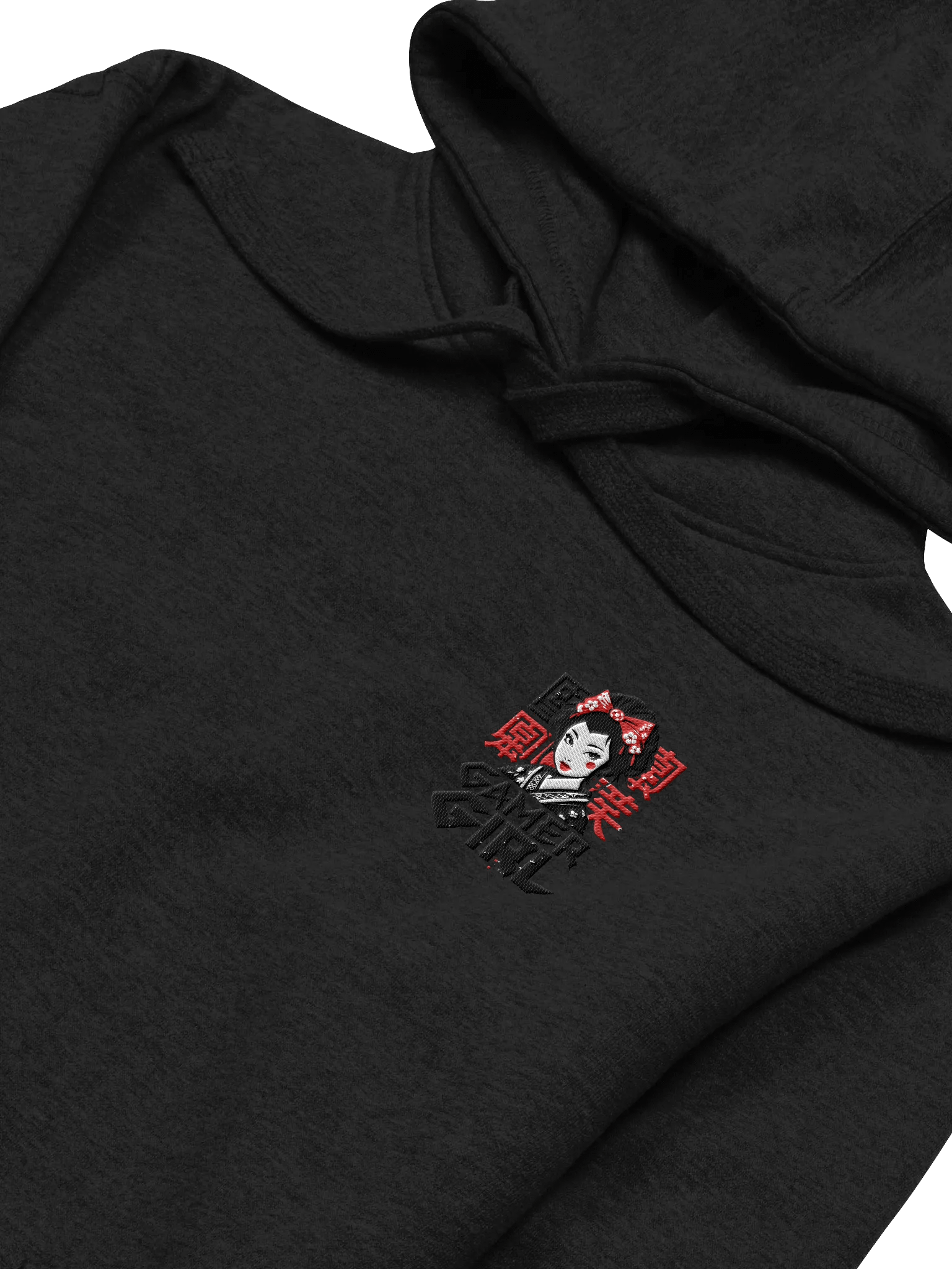Geisha Gamer Left Ebroidered Hoodie product image (2)