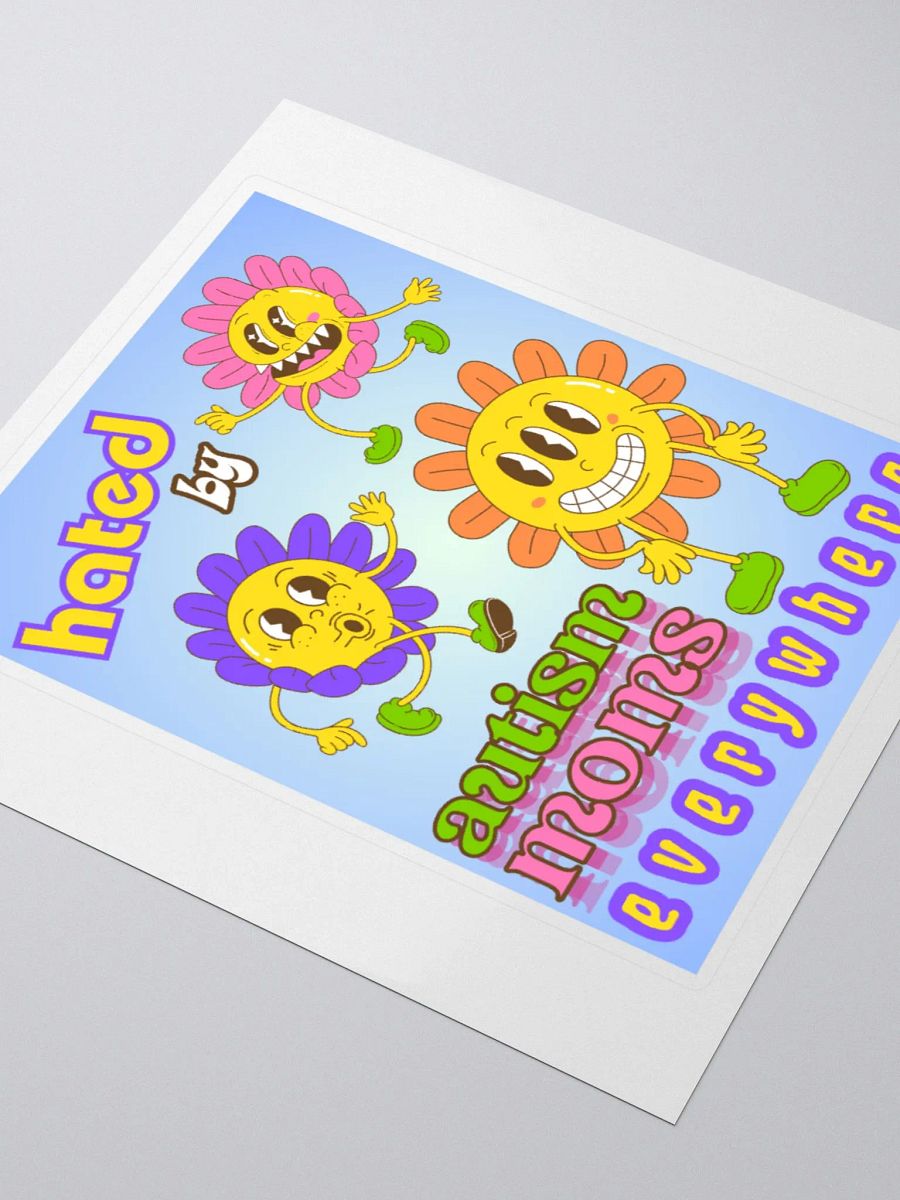 HATED BY AUTISM MOMS kiss-cut sticker product image (7)