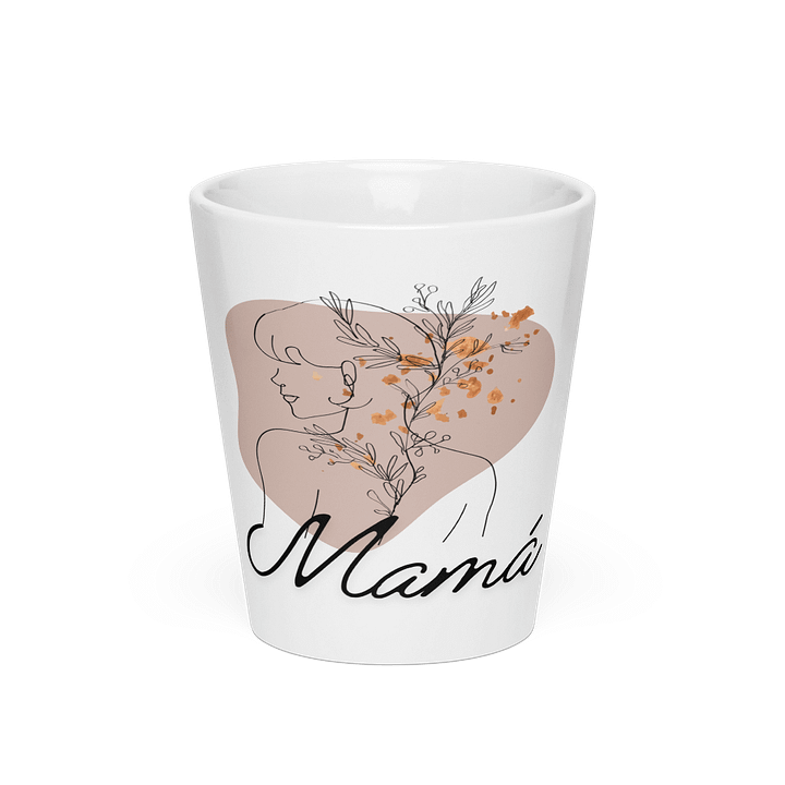 Boho Mother’s Day Mama Design LineArt latte mug product image (1)