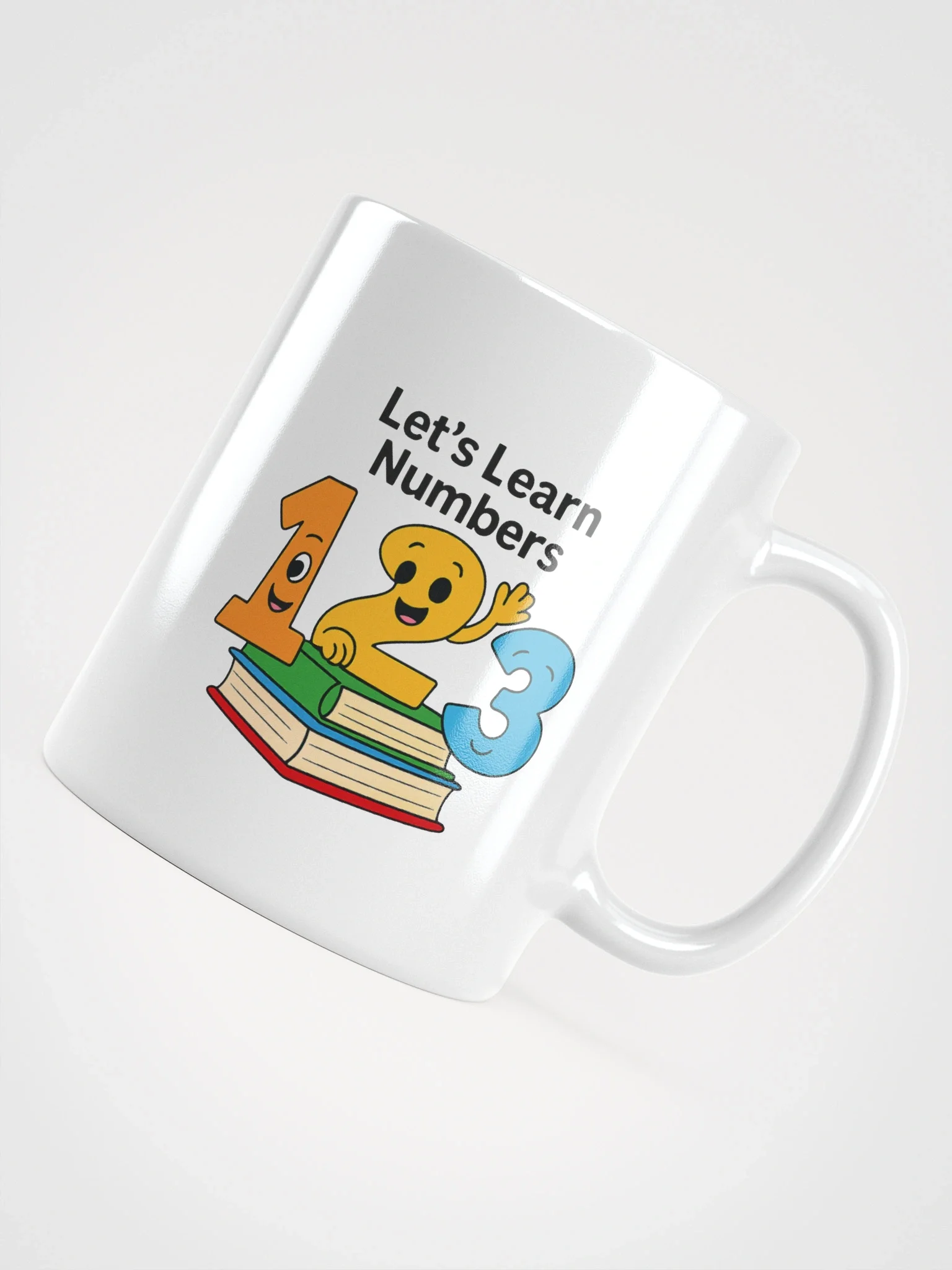 Smiling Numbers White Glossy Mug product image (12)