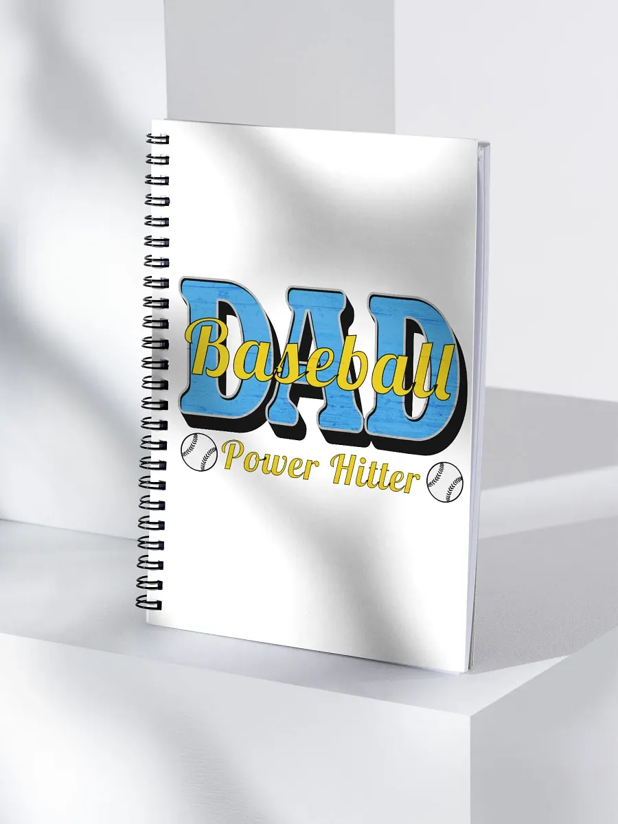 Dad Baseball Power Hitter Spiral Notebook product image (3)