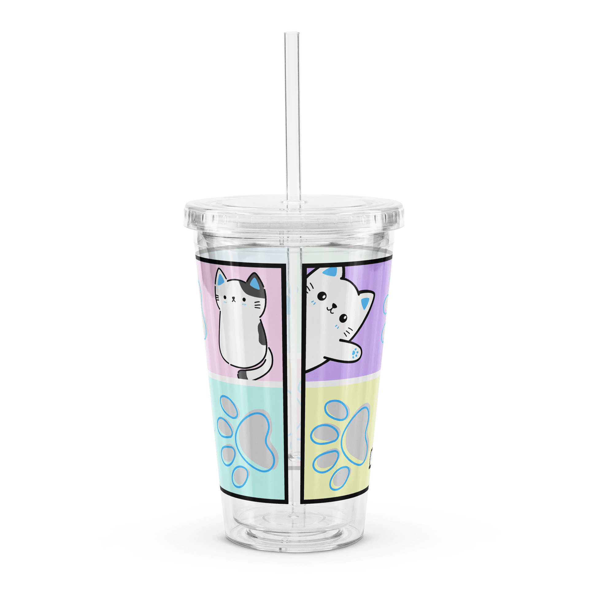 Frenchkittie Meow Pawprints Double-Wall Tumbler product image (2)