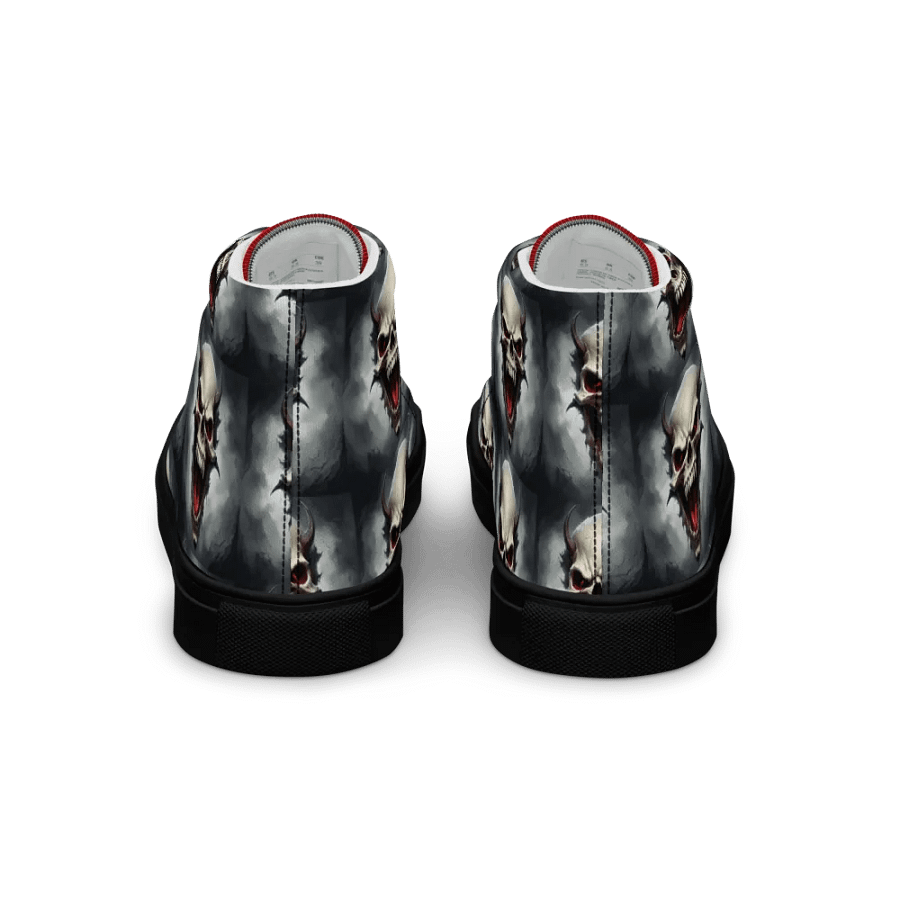 Demon Skull Men's High Top Canvas Shoes product image (5)