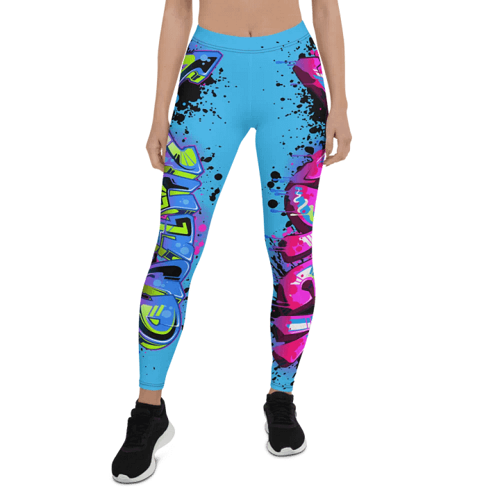 Graffiti Logo Legging Blue product image (1)
