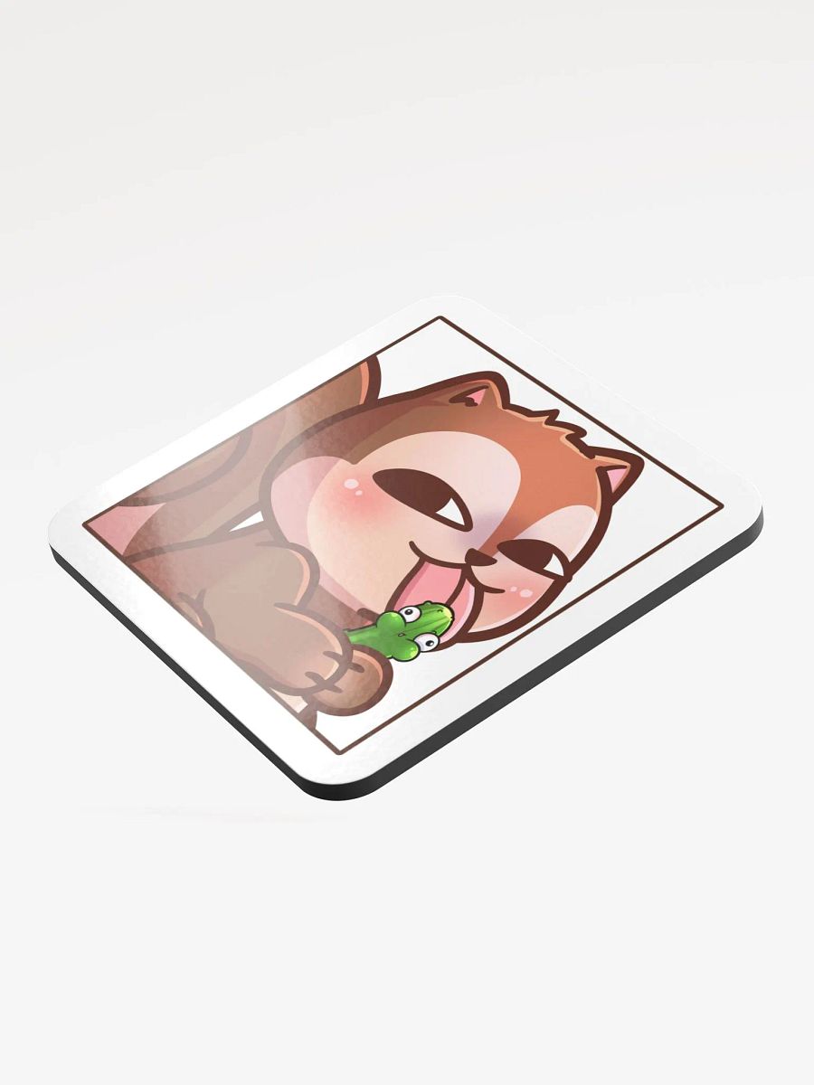 Mischievous Squirrel Glossed Cork Coaster product image (3)