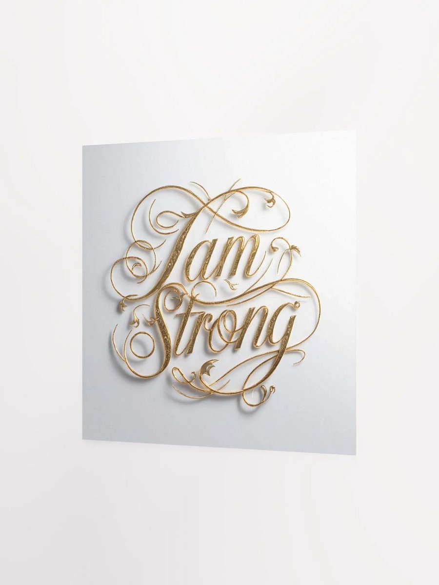I Am Strong Self-Love Positive Affirmation, Inspirational Wall Art product image (3)