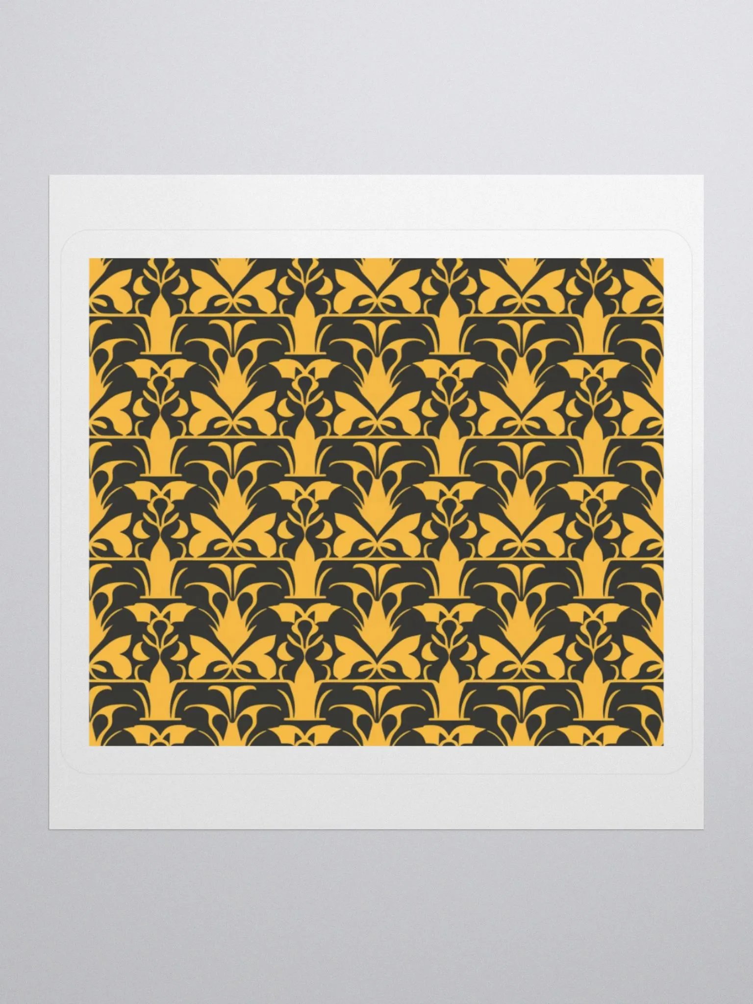 Exclusive Art Nouveau Floral Pattern Sticker | Premium Kiss Cut Vinyl | Perfect for Laptops, Cars & More product image (1)