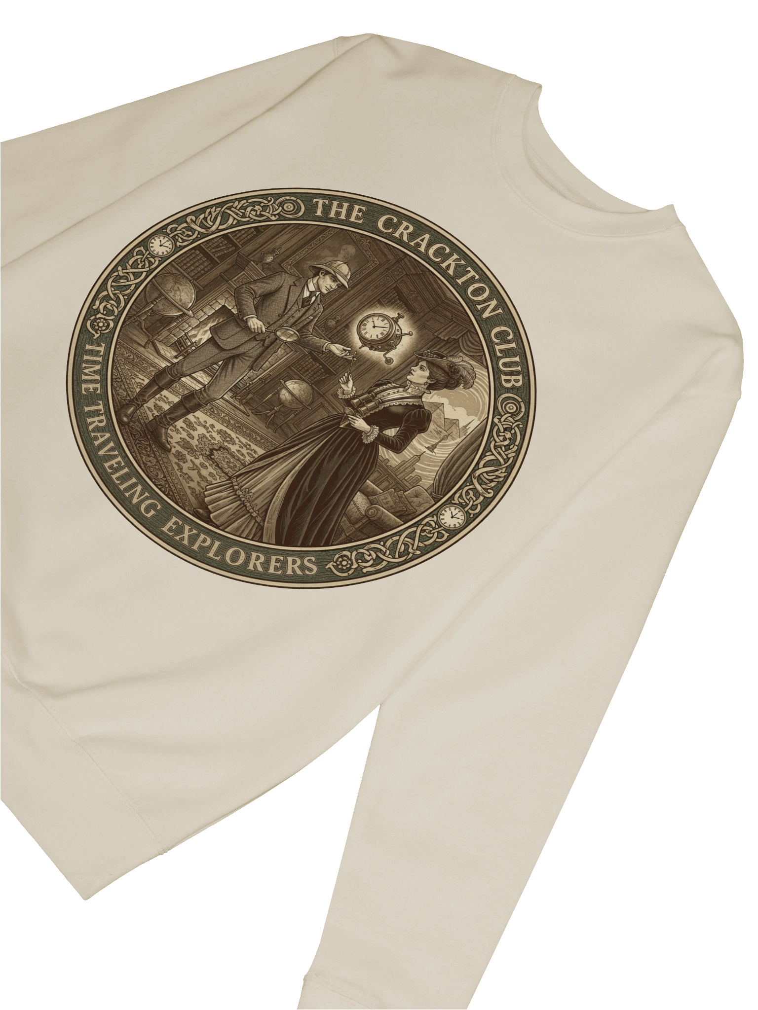 “The Crackton Club – Time Traveling Explorers” – Sweatshirt product image (62)