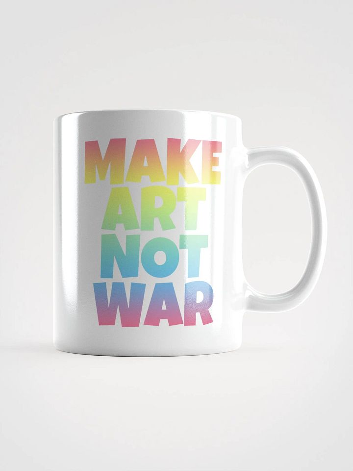 MAKE ART NOT WAR MUG product image (1)