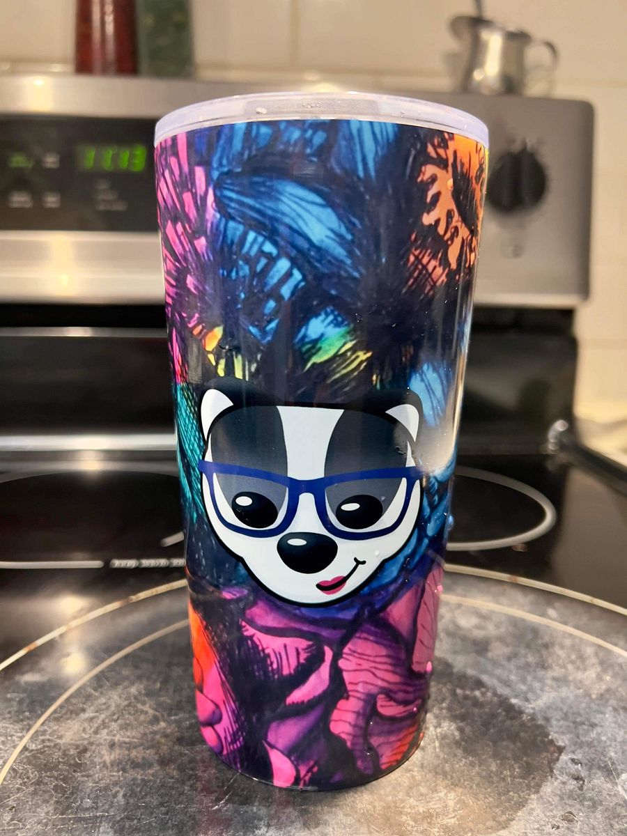 BadgerMakes Tiedye Flower 20oz Tumbler product image (4)
