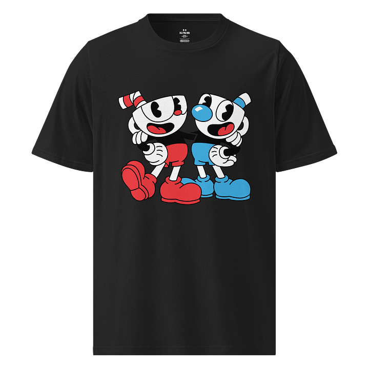 Cuphead & Mugman "Don't Deal with the Devil" T-Shirt - Black product image (1)