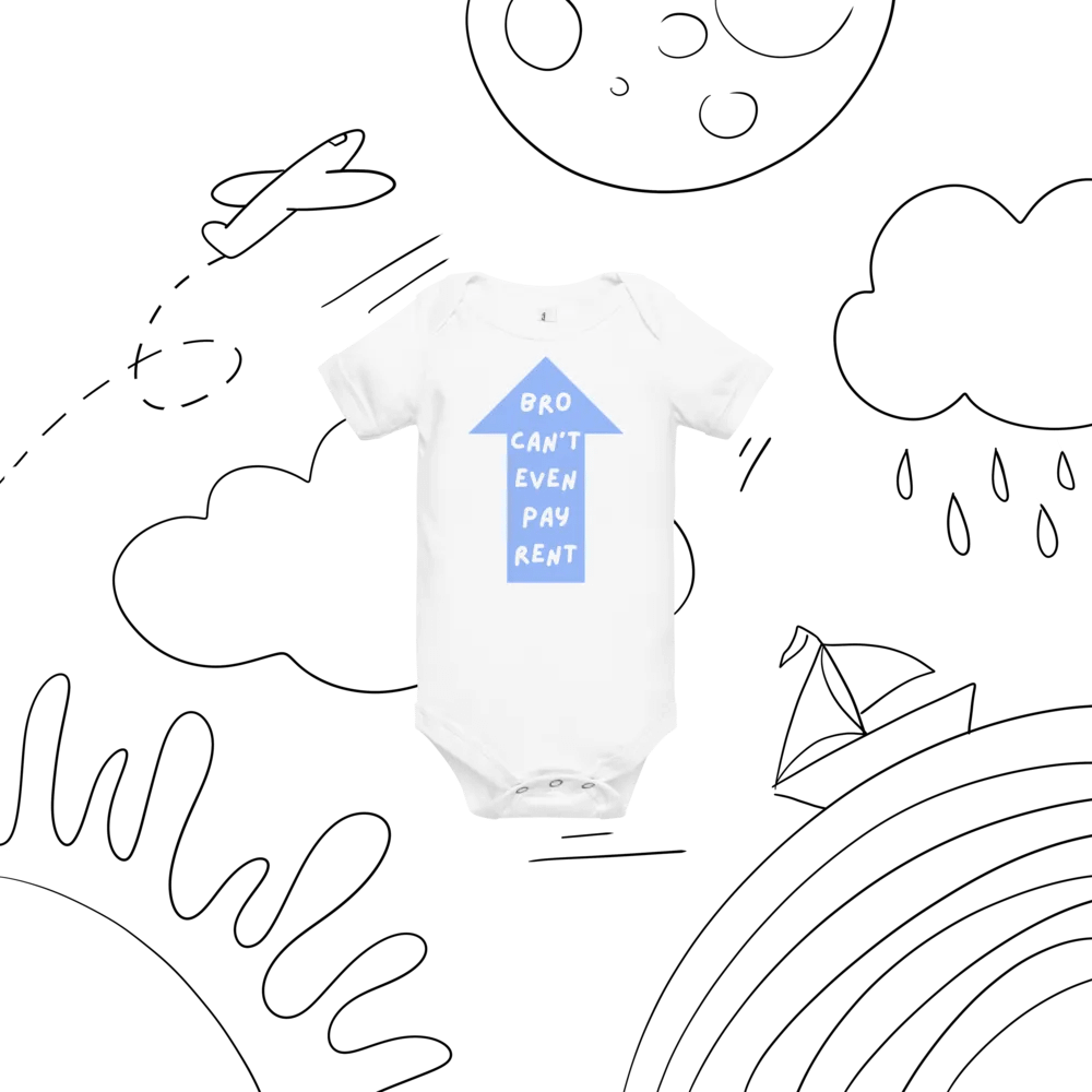Bro can't even pay rent - baby onesie product image (6)