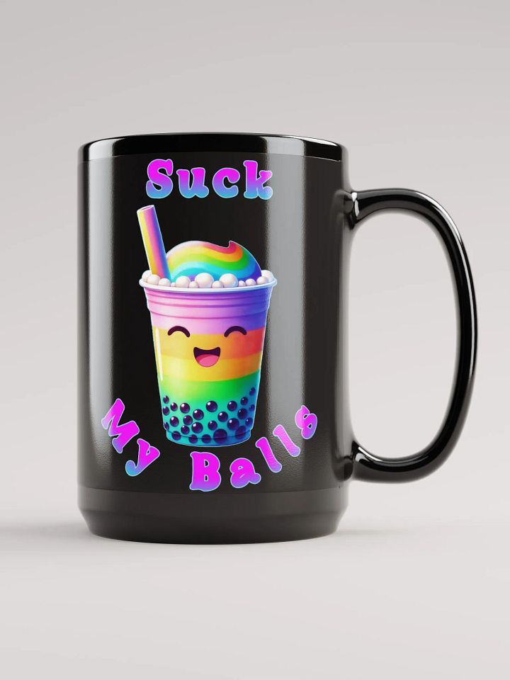 Rainbow Boba Delight 15 oz Coffee Cup product image (1)