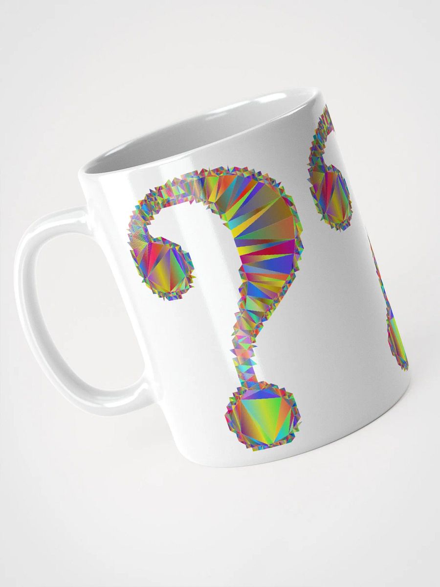 White Glossy Coffee mug-Question Mark Symbol product image (6)