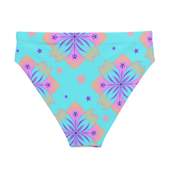 Pretty Pastel Bow Pattern High Waisted Bikini Bottom product image (2)
