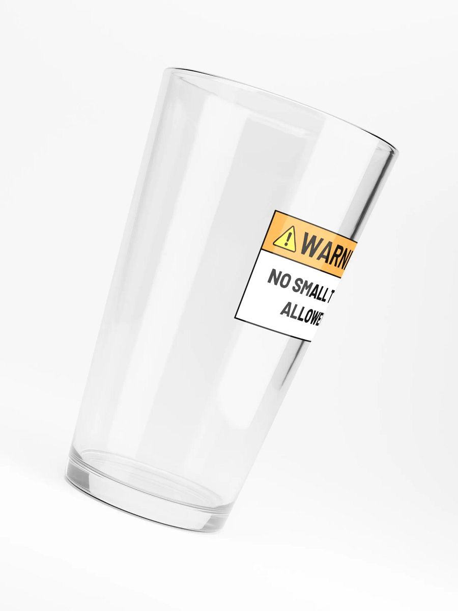 NO SMALL TALK ALLOWED pint glass product image (6)