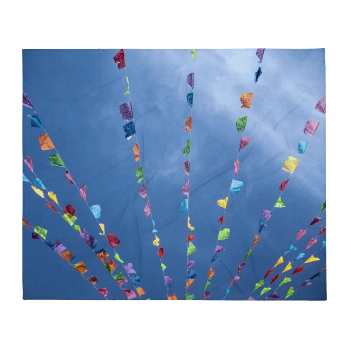 Papel Picado Throw Blanket product image (2)