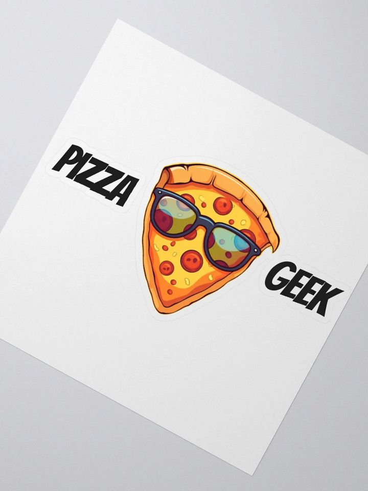 Pizza Geek Kiss Cut Stickers product image (4)