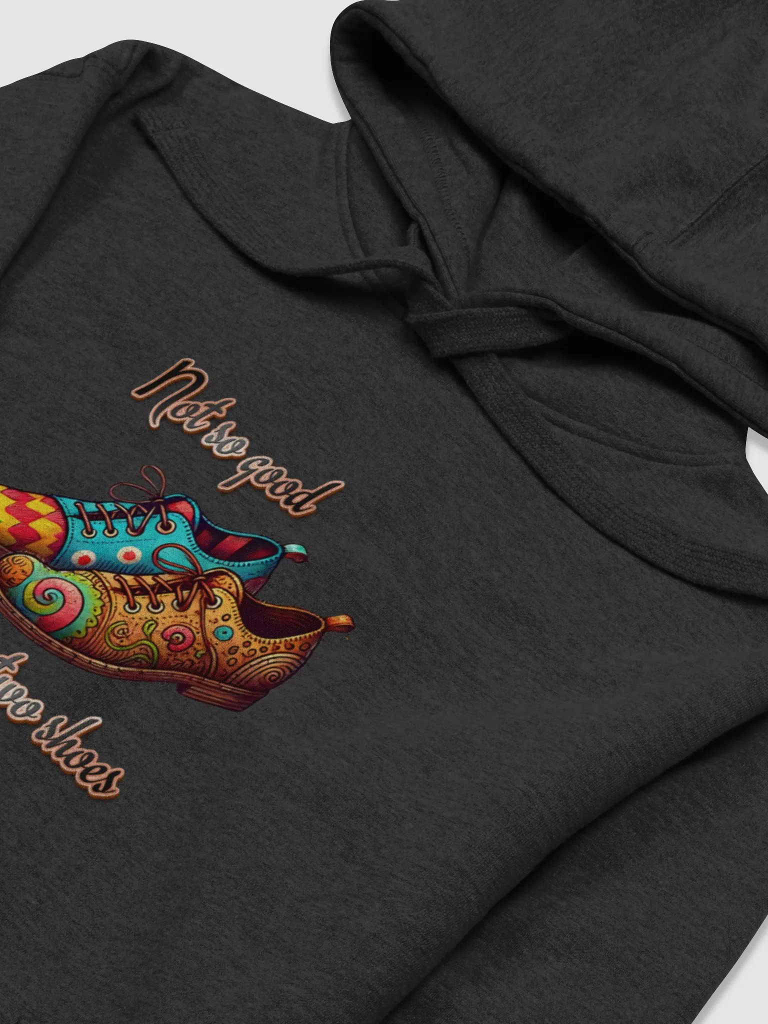 Colorful Mismatched Shoes Art - 'Not So Good, Goody Two Shoes' Retro Design