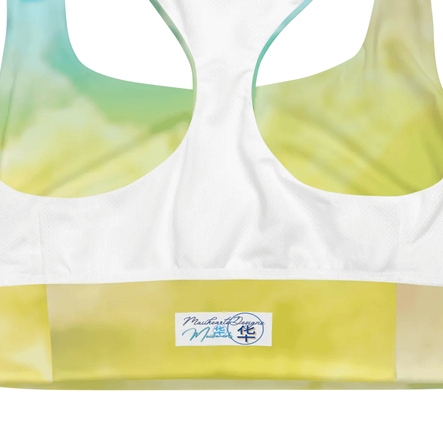 Blur cloud rainbow Design Longline Sports Bra - v8 product image (8)