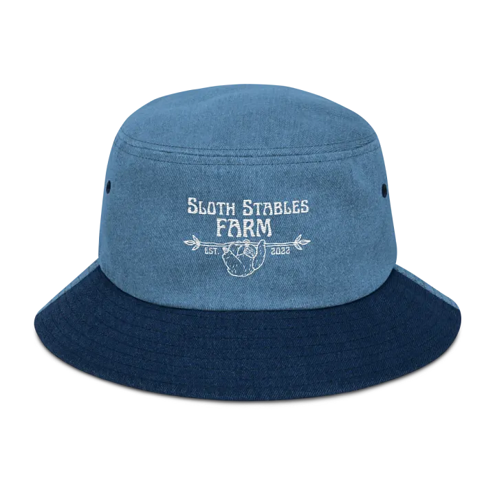 Sloth Stables Farm Bucket Hat - White Emroidery product image (1)