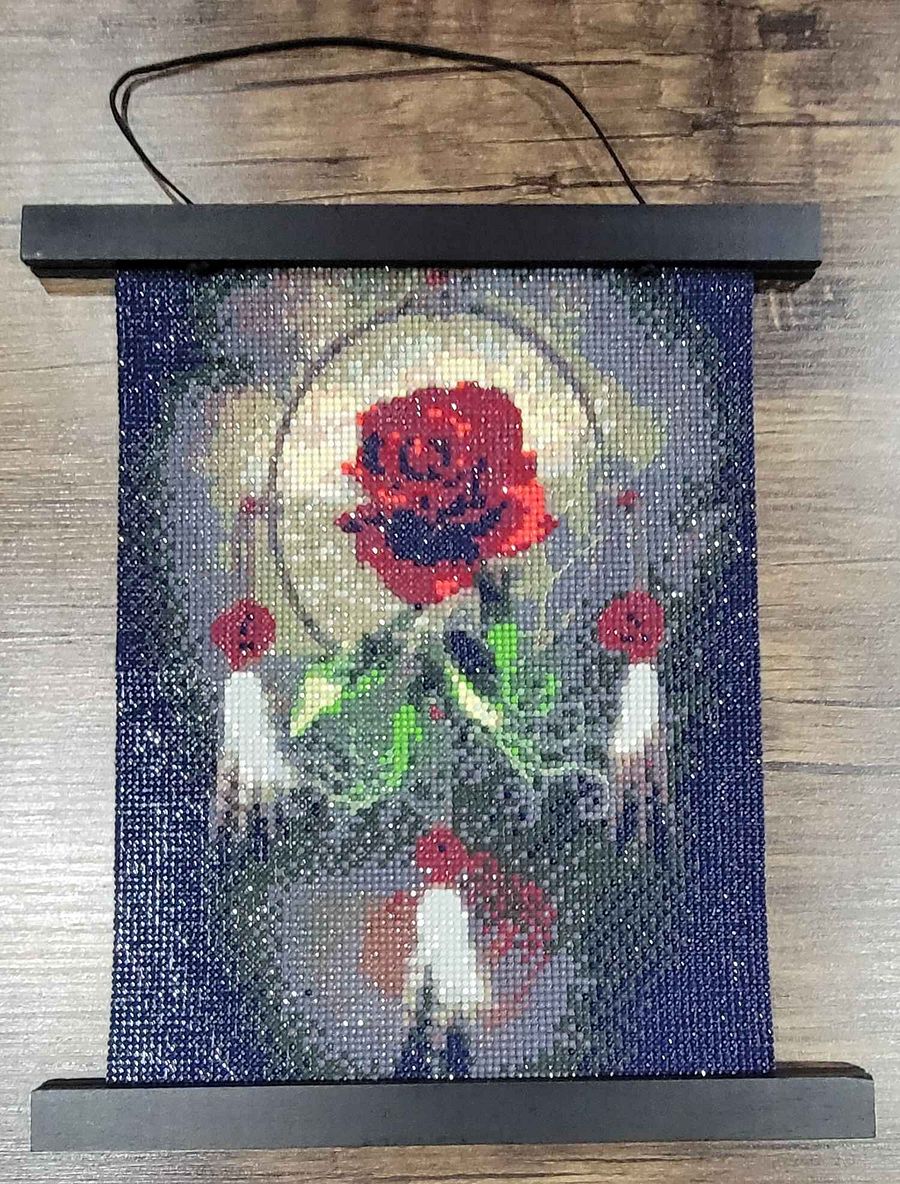 Red Rose Dreamcatcher Diamond Painting - 12