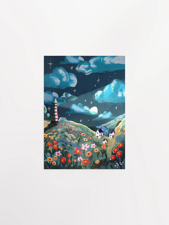 Lighthouse in the Night Art Print product image (1)