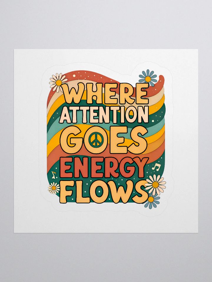 Energy Flows Kiss Cut Sticker product image (1)