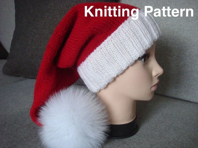 Classic Santa Hat Knitting Pattern product image (5)