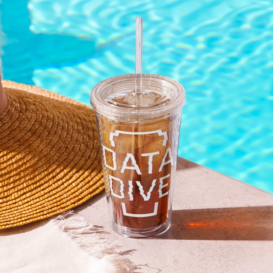 Data Dive Double Wall Acrylic Plastic Tumbler (16oz) product image (7)