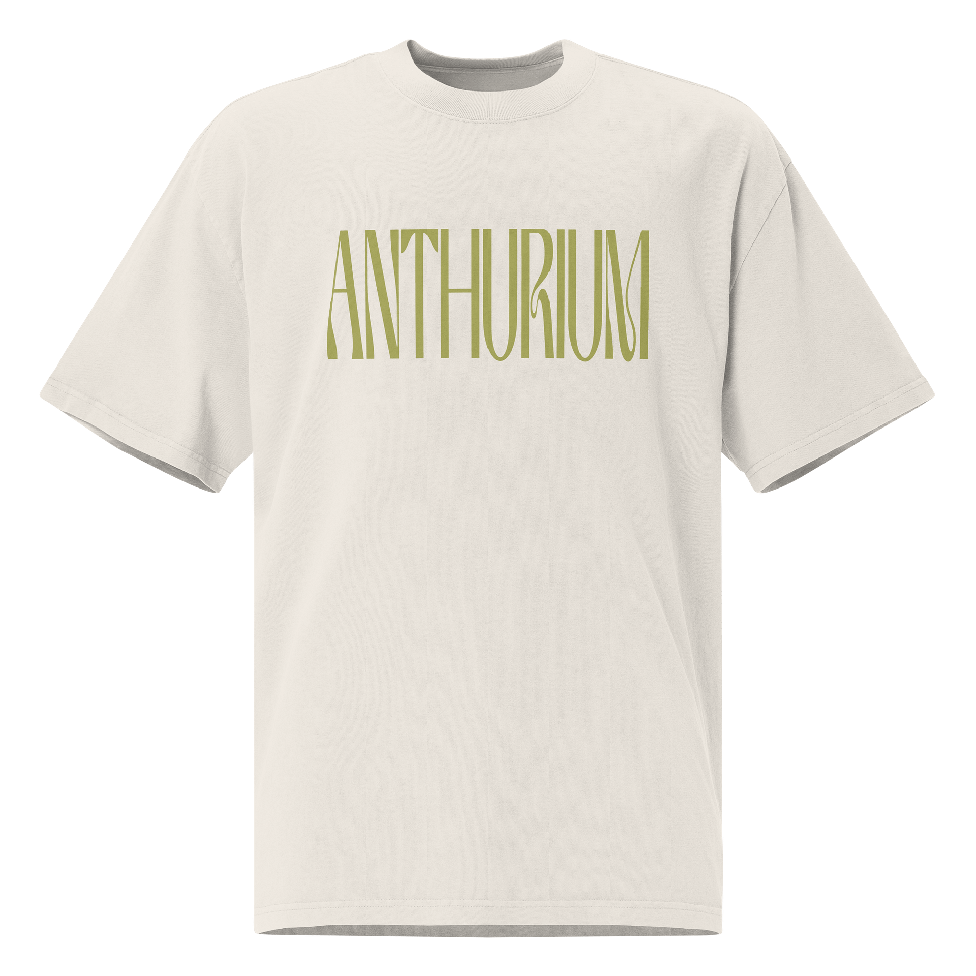 ANTHURIUM COLLAGE - Oversized Faded T-Shirt product image (1)