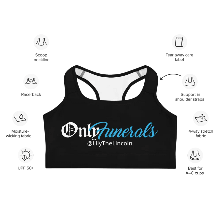OnlyFunerals Sports Bra / Swim Top product image (2)