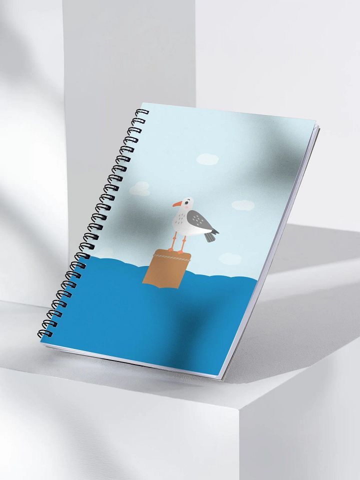 Seagull in the Sea Notebook product image (1)
