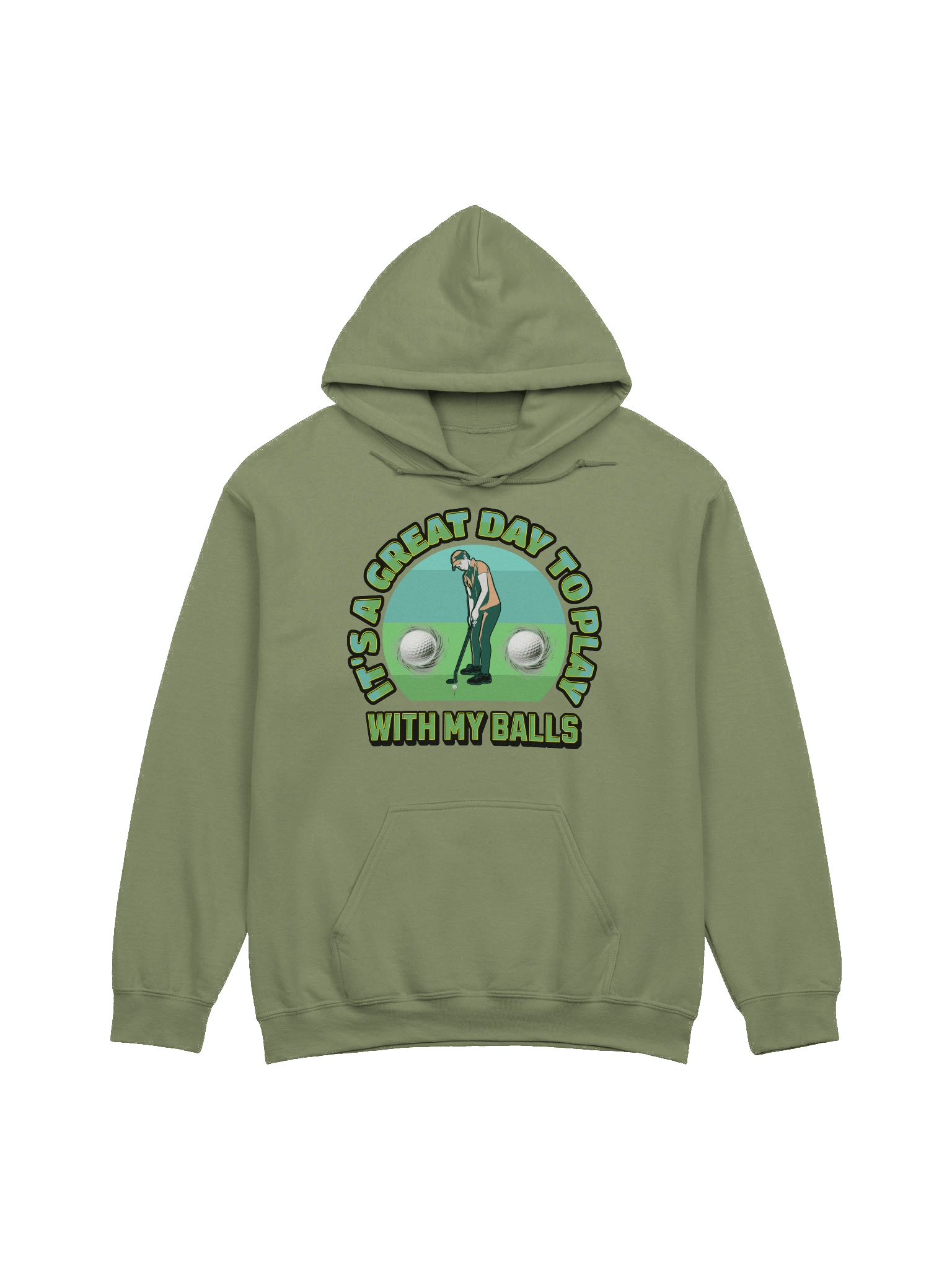 Its A Great Day To Play With My Balls Golfing Lover's Classic Hoodie product image (9)