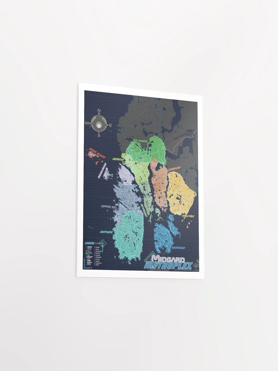 The Midgard Metroplex: Cyberpunk Norway Megacity Metropolis Map product image (12)